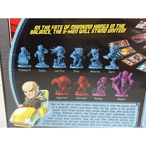 X-Men, Marvel United Board Game with Cards Collectible Hero Villain Figurines - Picture 9 of 12